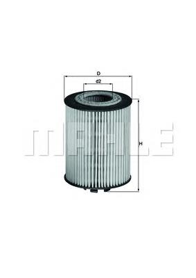 Масляний фільтр OX1731D Mahle Original