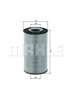 Масляний фільтр двигуна Mahle Original OX169D ціна, від 12.28 USD