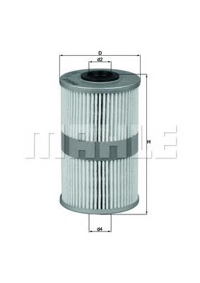 Паливний фільтр KX204D Mahle Original
