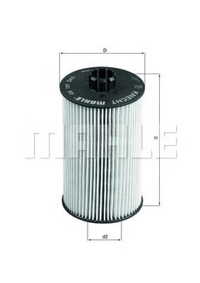 Масляний фільтр двигуна Mahle Original OX157D ціна, від 16.45 USD