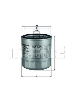 Масляний фільтр двигуна Mahle Original OC265 ціна, від 6.26 USD