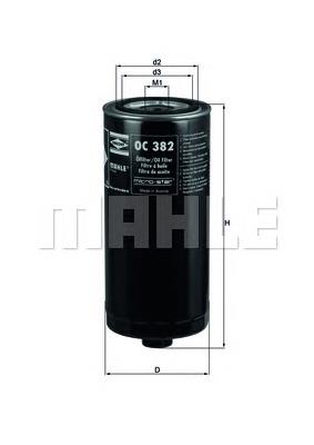 OC382 Mahle Original Фільтр масла