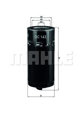 Купити OC143 Mahle Original Фільтр очищення масла відцентровий