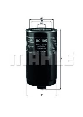 Купити OC105 Mahle Original Фільтр очищення масла відцентровий