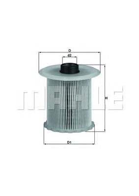 Паливний фільтр KX81D Mahle Original
