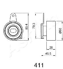 14510PG6013 Honda Ролик натягувач
