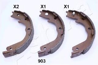 Колодки гальмові задні, барабанні 5509903 Ashika