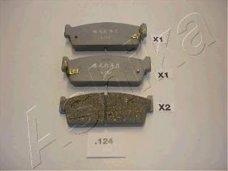 Задні гальмівні колодки Ashika 5101124 ціна, від 14.81 USD