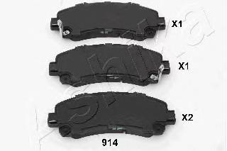 Гальмівні колодки Ashika 5009914 ціна, від 31.79 USD