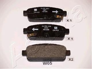 Задні гальмівні колодки 510WW05 Ashika