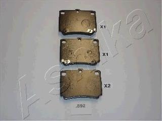 Задні дискові колодки Ashika 5105592