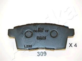 Задні дискові колодки Ashika 5103309