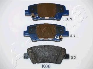 Задні гальмівні колодки Ashika 510KK06 ціна, від 22.49 USD
