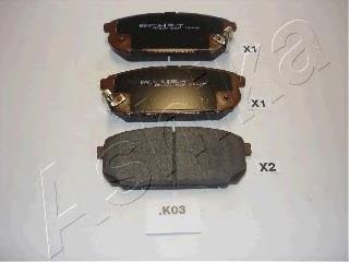 Задні дискові колодки Ashika 510KK03