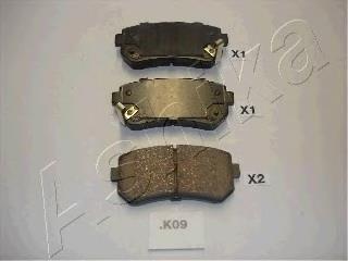 510KK09 Ashika Колодки гальмівні задні, дискові