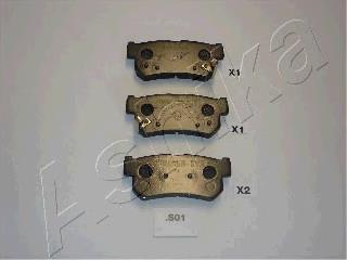 Купити 510SS01 Ashika Задні колодки