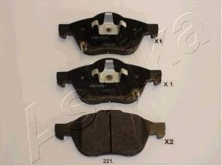 Гальмівні колодки Ashika 5002221 ціна, від 24.30 USD