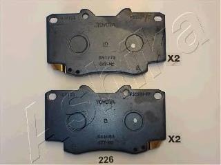Гальмівні колодки Ashika 5002226 ціна, від 28.35 USD