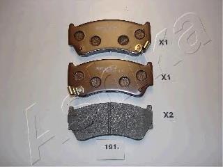 Передні тормозні колодки 5001191 Ashika