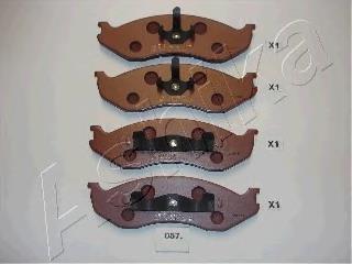 Передні тормозні колодки 5000057 Ashika