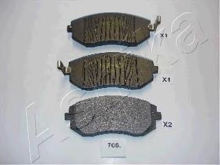 Передні тормозні колодки 5007706 Ashika