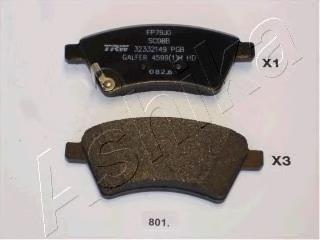 Передні тормозні колодки 5008801 Ashika