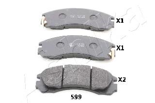 Передні тормозні колодки 5005599 Ashika
