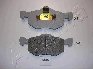 Передні тормозні колодки 5003322 Ashika