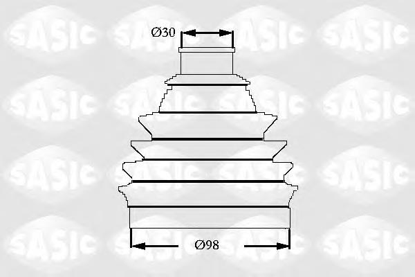 Пильник ШРУСа зовнішній 2933063 Sasic