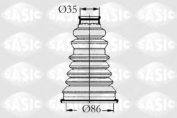 Пильник ШРУСа зовнішній 4003432 Sasic