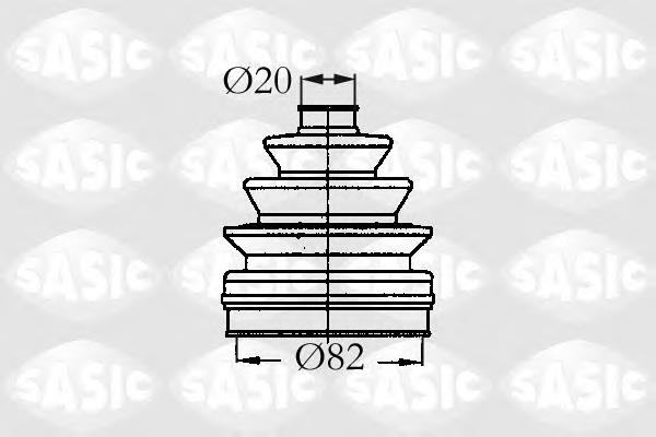 Пильник шарніра кутових швидкостей зовнішній передній Sasic 2933833 ціна, від 6.23 USD