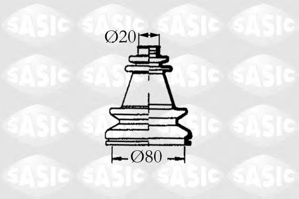Купити 4003454 Sasic Пильник шарніра кутових швидкостей внутрішній передній