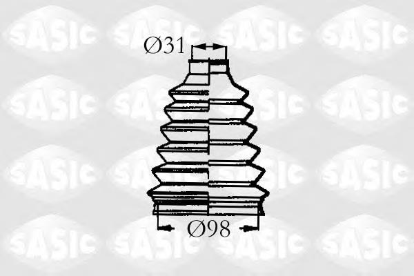 Пильник шарніра кутових швидкостей зовнішній передній Sasic 4003466 ціна, від 11.06 USD