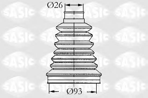 Пильник ШРКШ зовнішній Sasic 4003442