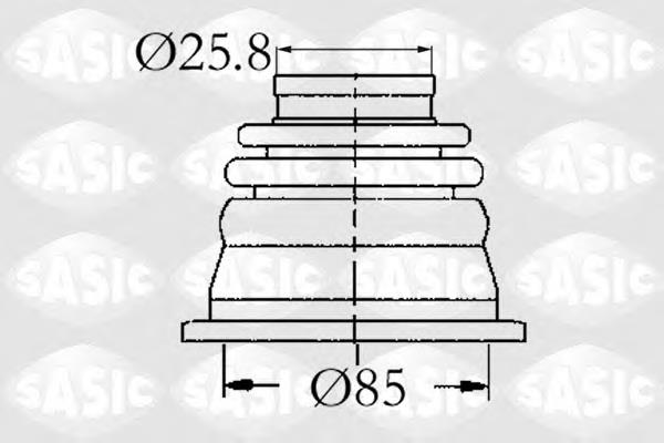 Купити 4003408 Sasic Пильник ШРКШ внутрішній, лівий