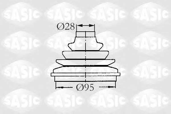 Пильник ШРУСа зовнішній 2933003 Sasic