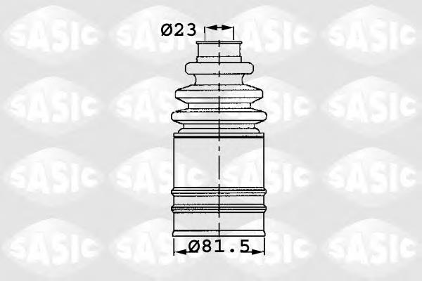 Пильник шарніра кутових швидкостей внутрішній передній правий Sasic 1904006