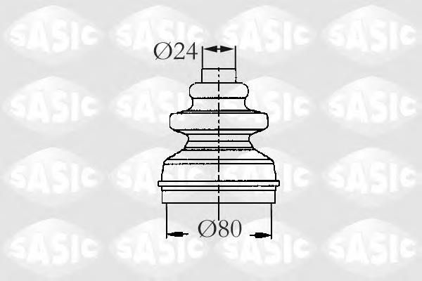 Купити 2873793 Sasic Пильник шарніра кутових швидкостей внутрішній передній