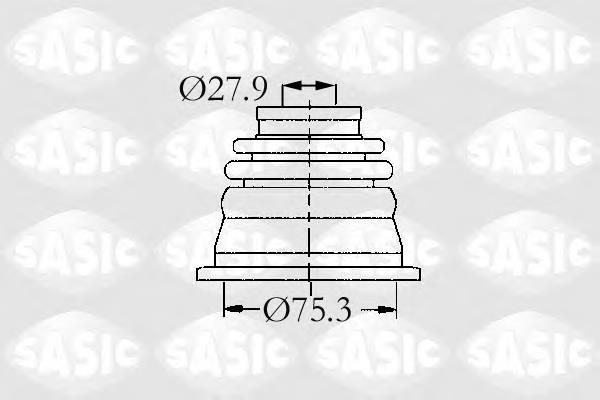 Пильник шарніра кутових швидкостей внутрішній передній лівий Sasic 4003470 ціна, від 26.27 USD