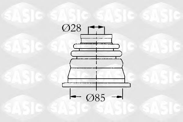 Пильник шарніра кутових швидкостей внутрішній передній лівий Sasic 4003451 ціна, від 21.83 USD