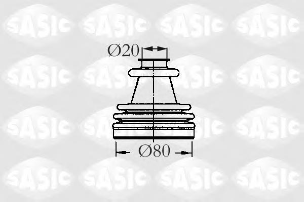 Пильник шарніра кутових швидкостей зовнішній передній Sasic 2933773 ціна, від 6.81 USD