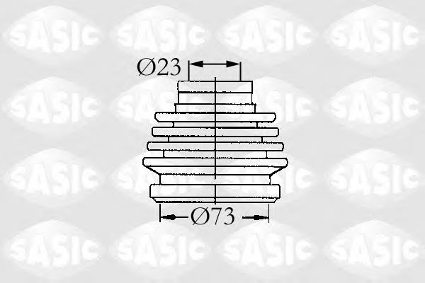 Пильник ШРУСа внутрішній, передній піввісі Sasic 9004631