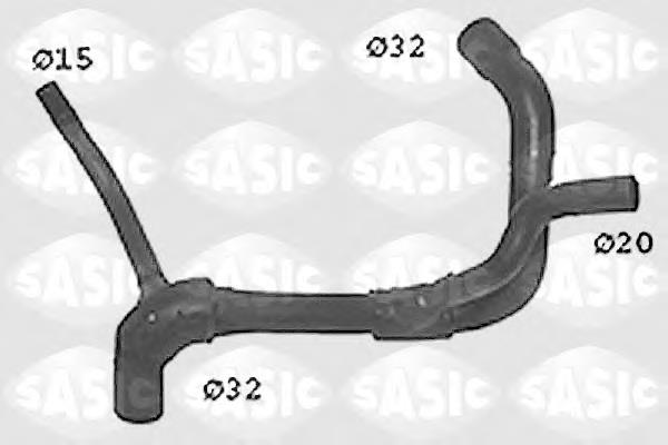 Купити SWH6655 Sasic Шланг/патрубок радіатора охолодження, нижній