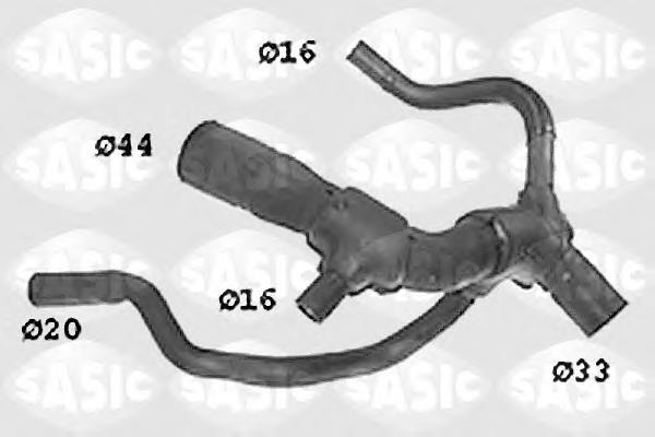 Шланг/патрубок радіатора охолодження, нижній Sasic SWH6653 ціна, від 37.22 USD