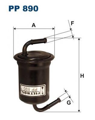 Фільтр тонкого очищення палива Filtron PP890 ціна, від 6.88 USD