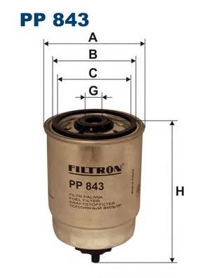 Паливний фільтр PP843 Filtron