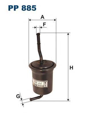 Фільтр тонкого очищення палива Filtron PP885 ціна, від 5.19 USD