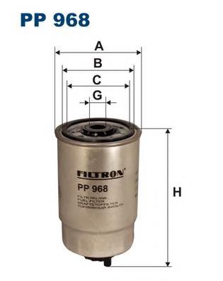 Фільтр тонкого очищення палива Filtron PP968 ціна, від 8.06 USD