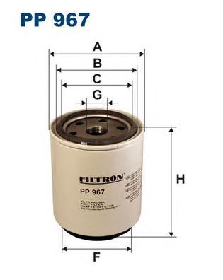 Фільтр тонкого очищення палива Filtron PP967 ціна, від 32.35 USD