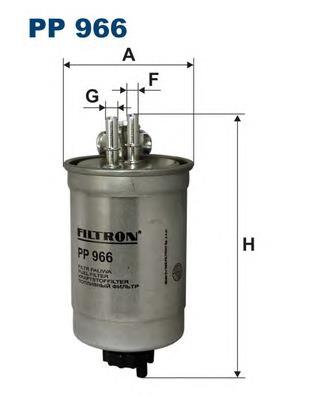 Фільтр тонкого очищення палива Filtron PP966 ціна, від 16.20 USD